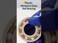 Łożysko kulkowe głębokie 6205 z tworzywa sztucznego PEEK, bieżnie i koszyk z ZrO2, kulki, 25x52x15 mm