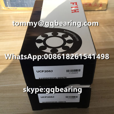 kupować Pochodzenie Japonia Materiał żelazowy odlewany FYH UCP206J Poduszkowe łożyska kulkowe z dwoma śrubami produkcja online