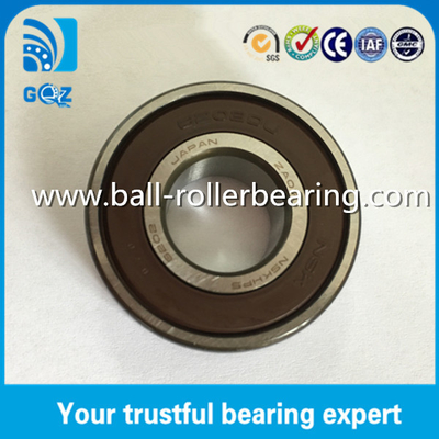 Gumowe uszczelnienie Chrome Steel Deep Groove Ball Bearing NSK 6202DDU 6202DDUCM
