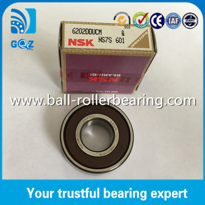 Gumowe uszczelnienie Chrome Steel Deep Groove Ball Bearing NSK 6202DDU 6202DDUCM
