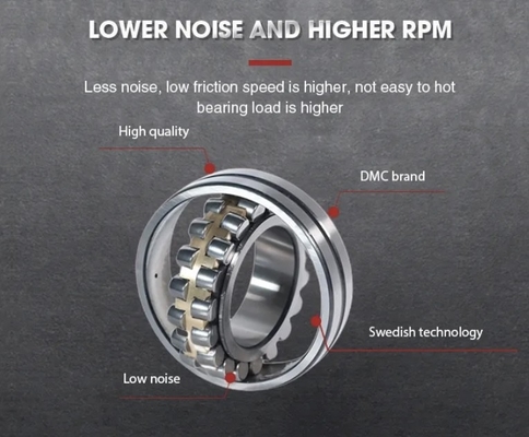 SKF 22207CA / W33 Kugłowe łożyska rolkowe z klatką stalową / mosiężną do produkcji maszyn