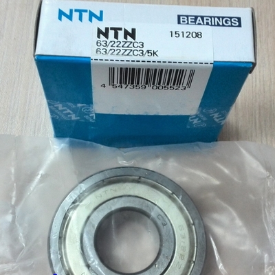63/22ZZ / 63/22ZZC3 / 63/22DDU / 63-22 Jednorzędowe koło samochodowe z głębokim rowu, łożyska 22*56*16 mm