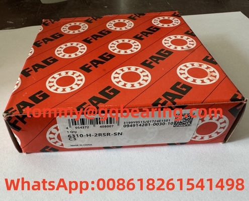 Płytkowa klatka metalowa FAG 6310-H-2RSR-SN-C3 z głęboką rowką kulkową 50x110x27 mm