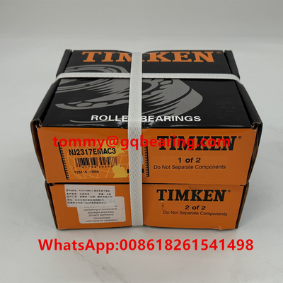 TIMKEN Płytkowa klatka jednorzędowa, cylindryczne łożyska rolkowe NJ2317EMAC3