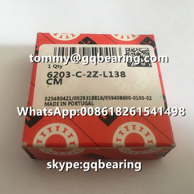 Portugalia oryginalny FAG 6203-C-2Z-L138 CM Głęboki łożysk kulkowy 6203-C-2Z