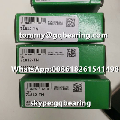 Gcr15 Stalowy materiał CNC Machine Spindle Aplikacja INA 71812-TN kątowe łożyska kulkowe