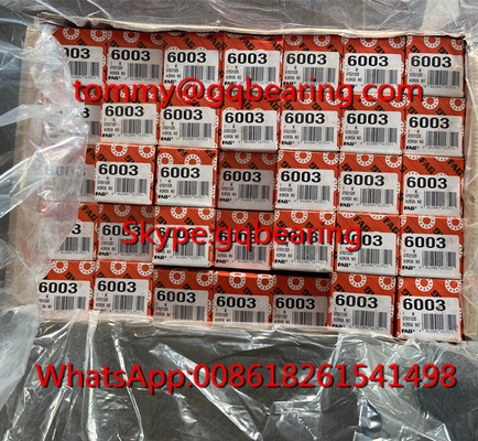 Gcr15 Stalowe z Korei typu otwartego FAG 6003 Deep Groove Ball Bearing