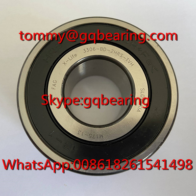 Słowacja Pochodzenie FAG 3306-BD-2HRS-TVH Nylon Cage Double Row Angular Contact Ball Bearing