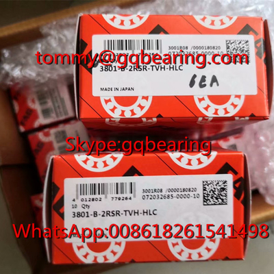 Japonia Pochodzenie FAG 3801-B-2RSR-TVH-HLC Nylon Cage Double Row Angular Contact Ball Bearing