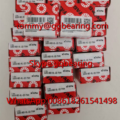 Słowacja Pochodzenie FAG 3203-BD-XL-2Z-TVH Klatka nylonowa Podwójny rzęd kątowy łożysk kulkowy 3203-BD-2Z-TVH łożysk