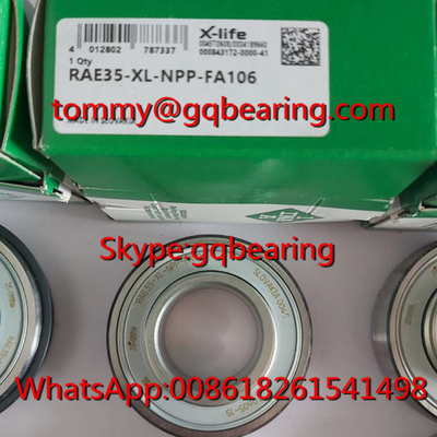 Gcr15 Stalowy materiał INA RAE35-XL-NPP-FA106 Radial Insert Ball Bearing z ekscentrycznym obrożkiem zamykającym