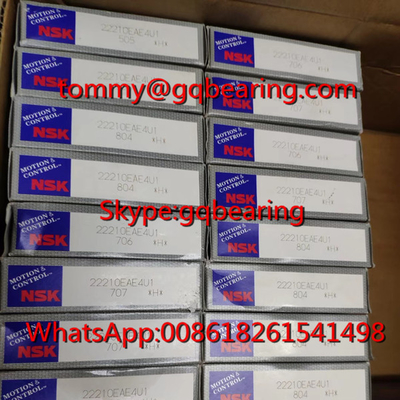 Gcr15 Materiał stalowy NSK 22210EAE4U1 łożyska rolkowe kuliste 50 * 90 * 23 mm