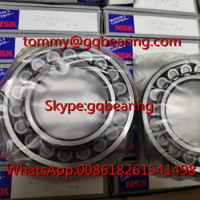 Gcr15 Materiał stalowy NSK 22210EAE4U1 łożyska rolkowe kuliste 50 * 90 * 23 mm