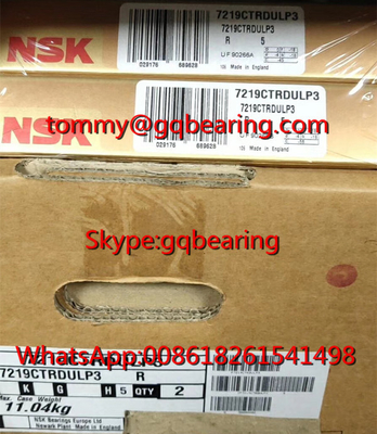 P3 Super Precision NSK 7219CTRDULP3 Jednorzędowa kolorowa piłka kontaktowa z kątem 95*170*32mm