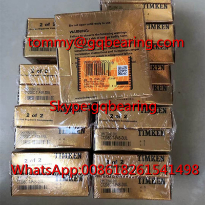 TIMKEN B7208C-T-P4S-DUL Super Precision Angular Contact Ball Bearing 40x80x18mm Kąt kontaktu 15 stopni