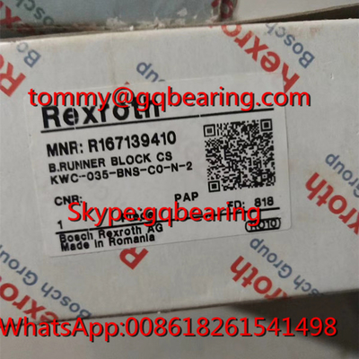 Materiał ze stali węglowej Rexroth R167139410 Wide Runner Block Bosch R167139410 Linearne łożyska
